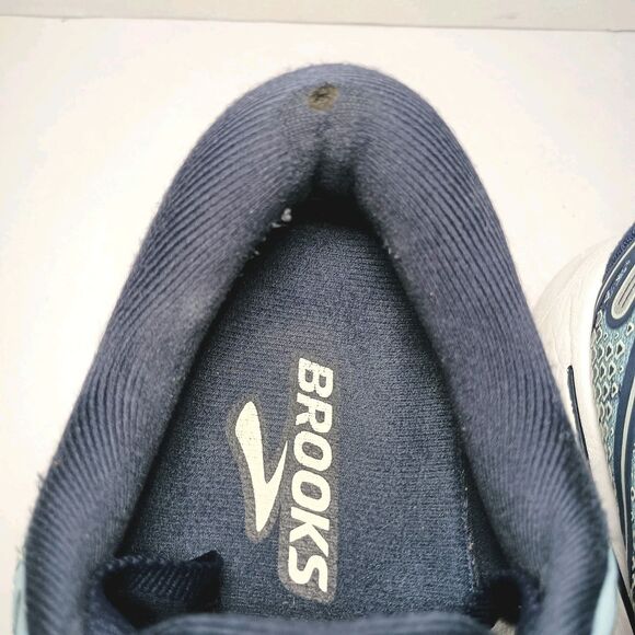Brooks Ghost 14 Womens Size 9 B Running Training Shoes Blue Camo 1203561B465 - Picture 6 of 14